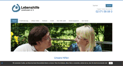 Desktop Screenshot of lebenshilfe-lev.de